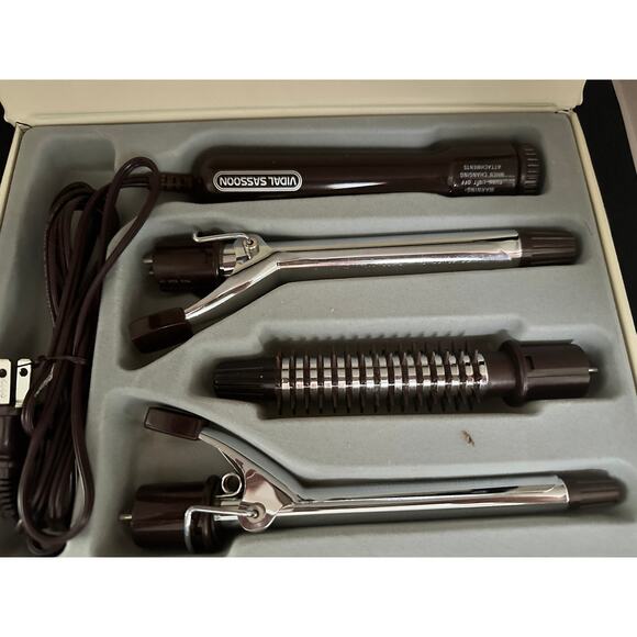 491 NOS 1987 Vidal Sassoon Professional Total Curling/Brush Iron System; PROP - Picture 5 of 6
